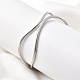 Браслеты-манжеты из нержавеющей стали 304 для женщин BJEW-Z150-01P-02-1