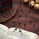 UNICRAFTALE 30pcs Black Sword Bookmark Pendant Stainless Steel Sword Charms Punk Charms Sword Pens Set Reading Page Markers for Book Lovers and Custom Toymaking FIND-UN0002-58-2