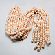 Opaque Solid Color Crystal Glass Rondelle Beads Strands EGLA-F047A-07-3