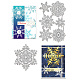 Weihnachten Schneeflocke Kohlenstoffstahl Schneidwerkzeuge Schablonen DIY-WH0309-1358-1