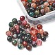 130 brins de perles d'agate multicolores naturelles teintes G-YW0001-29A-2