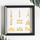 Никелевые декоративные наклейки DIY-WH0450-054-4