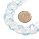 Opale et graine de verre braded anneau wrap colliers de perles pour les femmes NJEW-JN03946-6