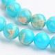 Synthetic Imperial Jasper Round Beads Strands G-M280-06-8mm-1