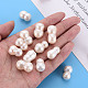 Perlas de perlas naturales keshi PEAR-N020-O01-6