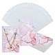 50 Uds. Tarjetas de exhibición de joyería de papel de cartón estampado en caliente rectangulares CDIS-CJ0001-04-1
