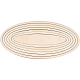 Set ovale in tiglio grezzo DIY-WH0292-48-9