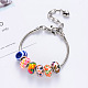 Acrylic & Alloy European Beads and Brass European Style Bracelet Making for DIY FPDL-S015-02-B-5