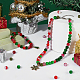 Ahadermaker diy runde perlen schmuckherstellung kit für weihnachten DIY-GA0003-52-5