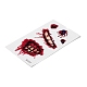 10 pz 10 stile halloween horror realistico sanguinosa ferita punto cicatrice adesivi di carta tatuaggi temporanei rimovibili a prova di acqua AJEW-G048-01-4