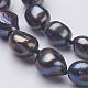 Natural Pearl Beaded Necklaces NJEW-P149-02C-3