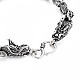 Bracelet en alliage de chaîne à maillons de dragon pour hommes femmes BJEW-N015-011-3