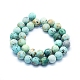 Natural Peruvian Turquoise(Jasper) Beads Strands G-E561-11-12mm-A-2