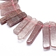 Chapelets de perles aux fraises en quartz naturel G-L551B-05B-2