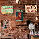 Globleland drôle tête de poulet vintage en métal étain signe art plaque affiche rétro métal mur décoratif étain signes 8 × 12 pouces pour la maison cuisine bar café club décoration AJEW-WH0189-076-6