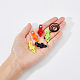 Superfindings 10 комплект 5 цвета пластиковые и силиконовые уплотнительные кольца удочка наборы держателей крючков AJEW-FH0003-95-3