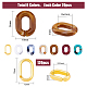 SUPERFINDINGS 120Pcs 6 Colors Two Tone Acrylic Linking Rings OACR-FH0001-036-2