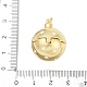 Латунные микропроволочные кубические циркониевые медальоны KK-H203-13G-04-3