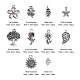 100 Stück 10 Legierungsanhänger im tibetischen Stil TIBEP-CJ0001-35-2