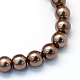 Backen gemalt pearlized Glasperlen runden Perle Stränge HY-Q003-6mm-52-2