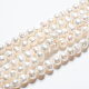 Grade A Natural Cultured Freshwater Pearl Beads Strands X-SPPA005Y-1-5
