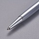 創造的な空のチューブボールペン  内側に黒のインクペンを詰め替えます  DIYキラキラエポキシ樹脂クリスタルボールペンハーバリウムペン作り用  銀  銀  140x10mm AJEW-L076-A03-2