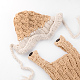 Costume de bonnet de bébé en crochet AJEW-R030-51-3