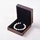 Boîtes à bracelet en soie brodée rectangle chinoiserie SBOX-N003-02-4