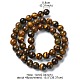 Natural Grade AB Tiger Eye Round Beads Strands G-YW0001-58B-2