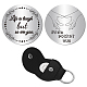 CREATCABIN Little Pocket Hug Token Life is Tough But So are You Long Distance Relationship Keepsake Double-Sided Inspirational Gifts for Friends Bestie Daughter Son Women Men You 1.2 x 1.2 Inch AJEW-CN0001-21E-1