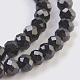 Chapelets de perles en spinelle noir naturel G-F568-028-A-3