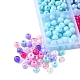 120g 24 styles de perles acryliques transparentes et opaques OACR-FS0001-21-4