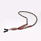 Buddhist Jewelry Natural Tibetan Agate Beaded Necklaces NJEW-F131-27-2