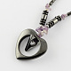 Non-Magnetic Synthetic Hematite Beaded Necklaces NJEW-R161-01-1