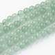 Chapelets de perle verte d'aventurine naturel G-G735-63-8mm-1