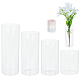 Benecreat 4 vase cylindrique en verre. GLAA-BC0001-23-1