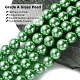 Brins de perles de verre écologiques HY-A008-12mm-RB008-3
