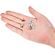 BENECREAT 60 Count Platinum Colors Clutch Pin Backs with Tie Tacks Blank Pins Kit KK-BC0005-03P-5