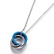304 Stainless Steel Pendant Necklaces STAS-I099-10-3