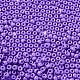 焼付塗装ガラスシードビーズ  ラウンド  紫色のメディア  4x3mm  穴：1.2mm  約7650個/ポンド SEED-H002-I-A505-3