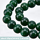 OLYCRAFT 96Pcs 8mm Natural Green Jade Bead Gemstone Loose Beads Round Spacer Beads Natural Malaysia Jade Bead Dark Green Crystal Bead for Bracelet Necklace Jewelry Making G-OC0002-45-3