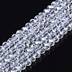 Chapelets de perles en verre électroplaqué&nbsp;EGLA-A044-T1mm-A19-1