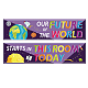 CREATCABIN 2Pcs Classroom Banners Motivational Banner Posters Adhesive Stickers Welcome Back Decorations for Teachers Appreciation for Pre School Elementary Middle School 39 x 10Inch AJEW-WH0340-002-1