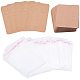 PandaHall 200Pcs Goldenrod Rectangle Paper Earring Display Card with 200Pcs Clear OPP Cellophane Bags EDIS-PH0001-02-2