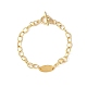 Латунные кабельные цепи браслеты BJEW-JB12781-4