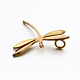 304 Stainless Steel Rhinestone 3D Dragonfly Mini Pendants STAS-E090-77G-2