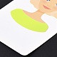 紙のピアスディスプレイカード  イヤリングホルダーカード  女の子の模様と長方形  ビスク  9x6x0.03cm  穴：5mmと1mm DIY-B061-04D-4