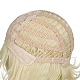 ショートカーリーボブウィッグ  合成かつら  前髪あり  耐熱高温繊維  女性のために  ブロンド  13.77インチ（35cm） OHAR-I019-10B-8