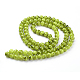 Spray Painted Glass Bead Strands GLAD-S075-8mm-29-3