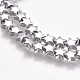 Electroplate Non-magnetic Synthetic Hematite Beads Strands G-K239-20A-2